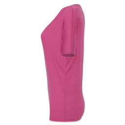 Bella + Canvas Slouchy V-neck T-shirt - Berry, Large - side