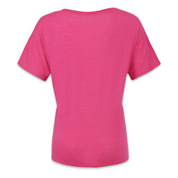 Bella + Canvas Slouchy V-neck T-shirt - Berry, X-Large - back