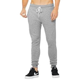 Bella Canvas Unisex Jogger Sweatpants - Athletic Heather, X-Small - on person, front