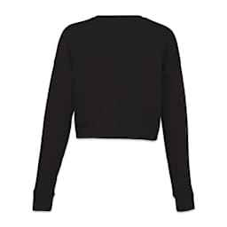Bella Canvas Cropped Crew Fleece - Black, Medium