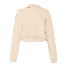 Bella + Canvas Cropped Fleece Hoodie - Heather Dust, Size Medium