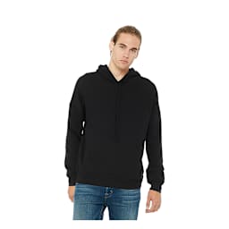 Bella + Canvas Unisex Sponge Fleece Drop Shoulder Sweatshirt - Black, Small