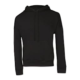 Unisex Hoodie Pullover - Front view of black pullover