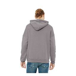Bella + Canvas Unisex Hoodie Pullover - Storm, Medium, back