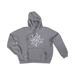 Bella + Canvas Unisex Hoodie Pullover - Storm, Large - finished sweatshirt