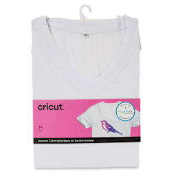 Cricut Adult T-Shirt Blank - Medium, V-Neck, White