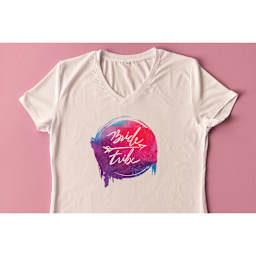 Cricut Adult T-Shirt Blank (Bride Tribe t-shirt design)