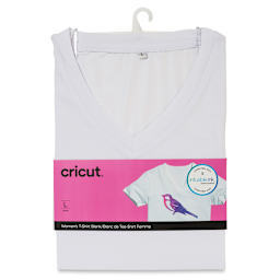 Cricut Adult T-Shirt Blank - Large, V-Neck, White