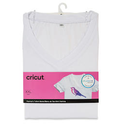 Cricut Adult T-Shirt Blank - XX-Large, V-Neck, White