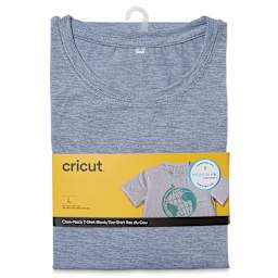 Cricut Adult T-Shirt Blank - Unisex Large, Crew-Neck, Gray