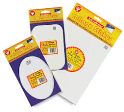 Hygloss Collage Sticky Boards - Front of assorted Packages
