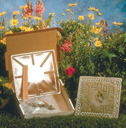 Milestones Mosaic Stepping Stone Kit  - Paw Print (Kit contents shown with sample paw print stepping stone)