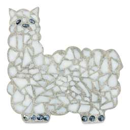 Milestones Mosaic Stepping Stone Kit - Llama (Sample completed llama stepping stone)