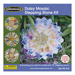 Milestones Mosaic Stepping Stone Kit - Daisy (Front of packaging)