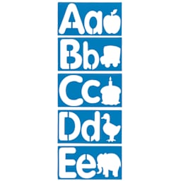 Roylco Big Alphabets and Pictures Stencils