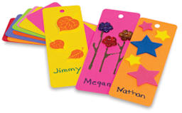 Rainbow Brights Bookmarks - Decorated Bookmarks shown