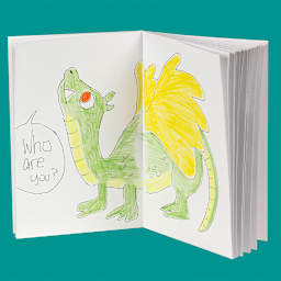 Hygloss Bright Books - Pkg of 20, 5.5" x 8.5", White - finished illustration example