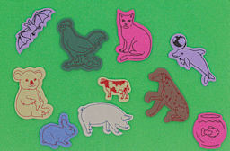 WonderFoam 3D Sticker Shapes - Animal stickers from Nature Shapes Box