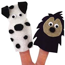 Creativity Street Felt Sheet Assortment - 2 Finger puppets made with Felt sheets