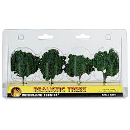 Woodland Scenics Model Scenery - Front view of 4 2"-3" Trees in package
