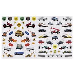 Eyelike Trucks Reusable Stickers, Inside Book