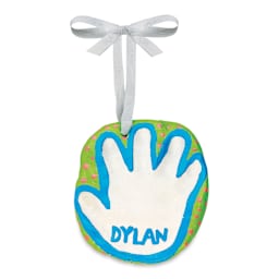 Creativity for Kids My Handprint Kit - Finished and painted hand print on ribbon
