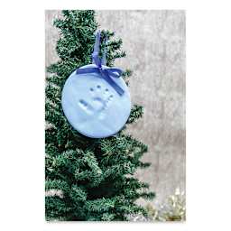Pearhead Babyprints Keepsake - Blue Keepsake Ornament on Tree
