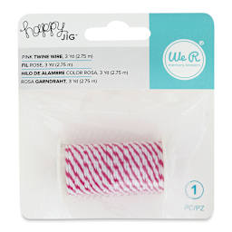 Happy Jig Wire - Front of package of 3 yards of Pink Twine