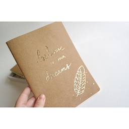 Pebeo Gedeo Mirror Effect Metal Leaves - Booklet showing effect of Gold Leafing