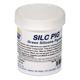 Smooth-On Silc Pig Silicone Color Pigments - Single jar of Green Pigment shown
