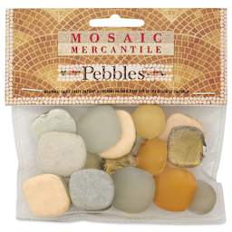 Mosaic Mercantile Glass Pebble Tiles - River Stone, 4 oz, front of packaging