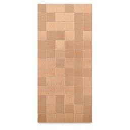 Metal Tile Half Sheets - 23 mm Square Rose Gold Tile on half sheet