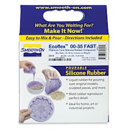 Smooth-On Ecoflex 00-35 Fast Silicone - Front of 2 lb package shown
