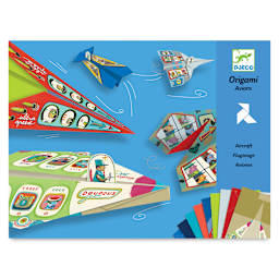 Djeco Origami Kit - Planes (Front of packaging)