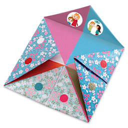 Djeco Origami Kit - Finished Fortune Tellers with stickers
