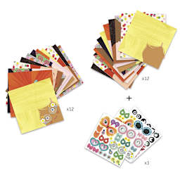 Djeco Origami Kit - Pretty Faces (Kit contents)
