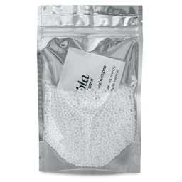 Worbla Deco Art Moldable Plastic Pellets - Back of package showing pellets