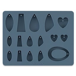 Sculpey Silicone Jewelry Mold - Top view of empty mold
