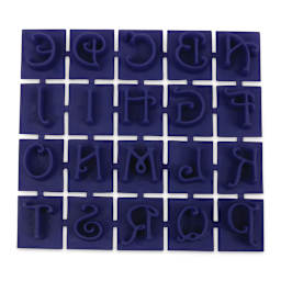 Milestones Mosaic Stone Stamps - Victorian Letters and Numbers (A-T)