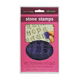 Milestones Mosaic Stone Stamps - Victorian Letters and Numbers (In packaging)