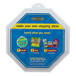 Milestones Reusable Mold - Front of Plastic 12" Octagon package with label