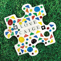 Diamond Tech Stepping Stone Mold - Sample Artwork, Puzzle Piece