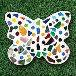 Diamond Tech Stepping Stone Mold - Sample Artwork, Butterfly