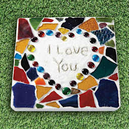 Diamond Tech Stepping Stone Mold - Sample Artwork, Square