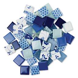 Mosaic Mercantile Patchwork Tiles - Royal/Ocean Blue, 6 oz