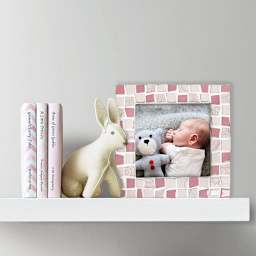 DIY Designs Photo Frame Mosaic Kit - Coral, 6" x 6", Sample Artwork