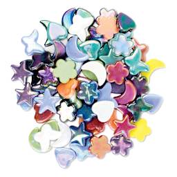 Diamond Tech Whimsy Shape Tiles - Iridescent, 1 lb