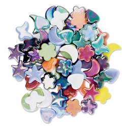 Diamond Tech Whimsy Shape Tiles - Iridescent, 3 lb