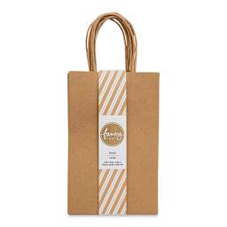 American Crafts Fancy That Kraft Bags - Natural, Small, Package of 6, 8-1/4"H x 5-1/4"W x 3-1/4"D (In packaging)