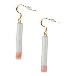 Sculpey Oven Safe 3D Jewelry Mold (long rectangular earrings made with mold)